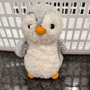 Plush Penguin Toy - Gray and White